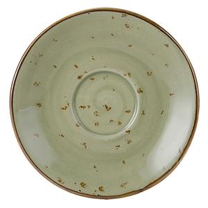 Tuxton China Inc GGO-086 Artisan Geode 5in Diameter Olive Porcelain Saucer - 2dz 