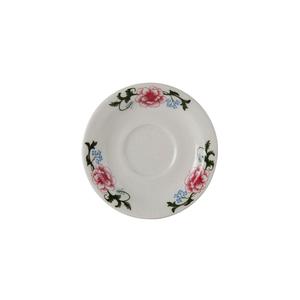 Tuxton China Inc LCE-054 Western Rose 5-1/2in Diameter Eggshell Saucer - 3dz 