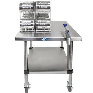 Edlund EDCS-2M 24" x 24" Stainless Steel Mobile Can Opening Station