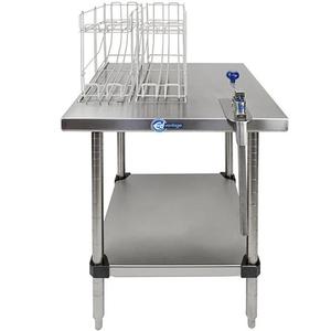 Edlund EDCS-11F 24" x 24" Stainless Steel Fixed Can Opening Station