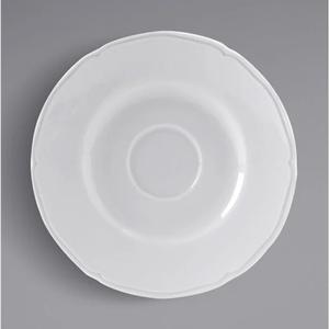 Tuxton China Inc SCE-054 Charleston 5.5in Diameter Porcelain White Ceramic Saucer 