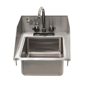 Advance Tabco DI-1-5SP-EC-X Drop-In Hand Sink 10inx14inx5in Bowl & 6in Side Splash 