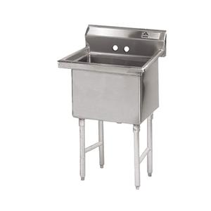 Advance Tabco FS-1-1824 18" x 24" x 14" 1-Compartment Sink w/ Stainless Steel Legs
