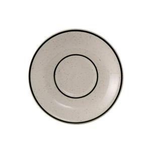 Tuxton China Inc TES-002 Emerald 6in Dia. Amer White with Green Speckle Saucer - 3dz 