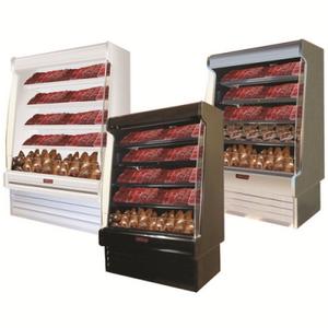 Howard McCray SC-OM35E-6S-B-LED 75" Endless Packaged Meats Open Merchandiser - Black