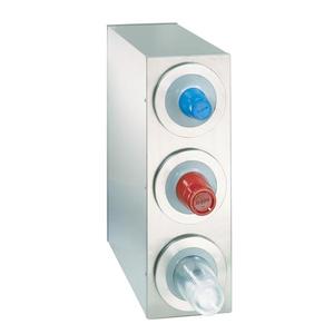 Dispense-Rite BFL-R-3SS Stainless Steel 8.13in x 23in Cup Dispensing Cabinet 