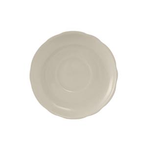 Tuxton China Inc TSC-002 Shell 5-1/2in Dia. Amer White/Eggshell Ceramic Saucer - 3dz 