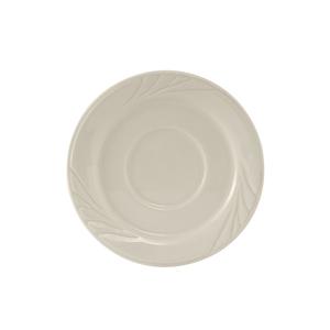 Tuxton China Inc YEE-054 Monterey 5.5in Dia. Amer White/Eggshell Ceramic Saucer - 3dz 