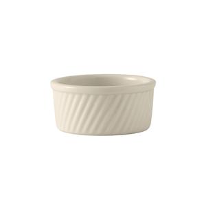 Tuxton China Inc BEX-0804 DuraTux 8oz American White/Eggshell Ceramic Souffle - 1dz 