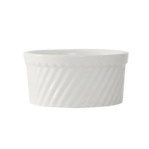 Tuxton China Inc BEX-1204 DuraTux 12oz Amer White/Eggshell Ceramic Souffle - 2dz 