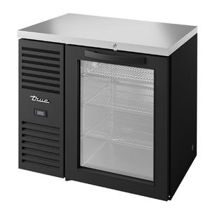 True TBR36-RISZ1-L-B-G-1 36"W One-Section Refrigerated Back Bar Cooler - Black 