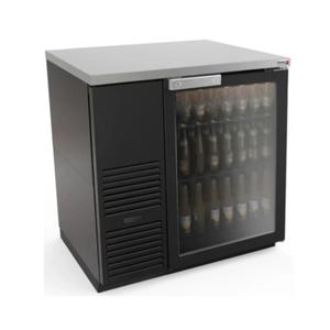 Fagor Refrigeration FBB-36G-N 36" Refrigerated Glass Door Back Bar Cooler - Black