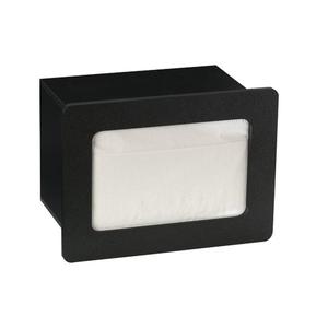 Dispense-Rite FMN-1BT Black Polystyrene 8.5in x 5.5in Built-In Napkin Dispenser 