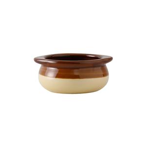 Tuxton China Inc B6S-1003 DuraTux 10oz Two Tone Ceramic Onion Soup Crock - 1dz 