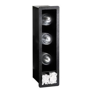 Dispense-Rite FMVDL-3 Black Polystyrene 7inx8in 3Section Built-In Dome Lid Organizer 