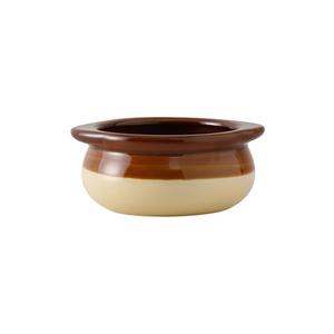 Tuxton China Inc B6S-1203 DuraTux 12oz Two Tone Ceramic Onion Soup Crock - 1dz 