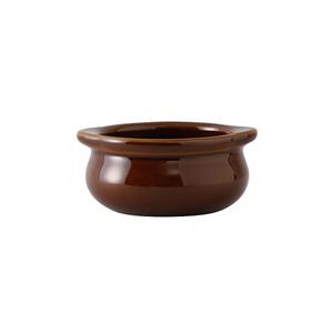 Tuxton China Inc BAS-1003 DuraTux 10oz Caramel Ceramic Onion Soup Crock - 1dz 