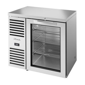 True TBR36-RISZ1-L-S-G-1 36"W One-Section Refrigerated Back Bar Cooler - Stainless 
