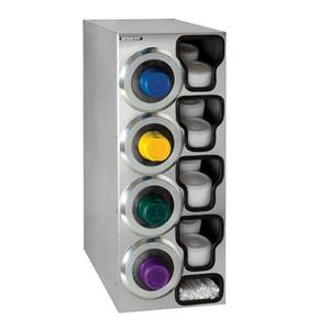 Dispense-Rite SLR-C-4LSS Stainless Steel 13in x 23in Cup Dispensing Cabinet 