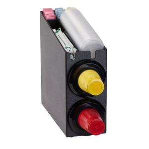 Dispense-Rite SLR-SL1-2BT Black Polystyrene 6.75in x 18.25in Cup Dispensing Cabinet 