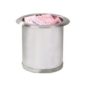 Dispense-Rite TCD-1 Stainless Steel 6.75"dia. x 6.25"H Built-In Condiment Holder 