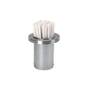 Dispense-Rite TSD-1C Stainless Steel 5.38" dia. x 6"H Built-In Straw Holder