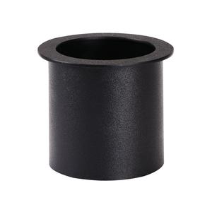 Dispense-Rite TTC-2BT Black Polystyrene 7.25in dia. x 6.13"H Drop-In Trash Chute 