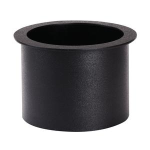 Dispense-Rite TTC-3BT Black Polystyrene 9.25in dia. x 6.13"H Drop-In Trash Chute 