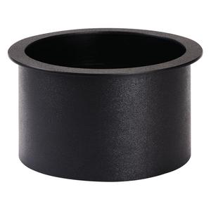 Dispense-Rite TTC-4BT Black Polystyrene 11.25in dia. x 6.13"H Drop-In Trash Chute 