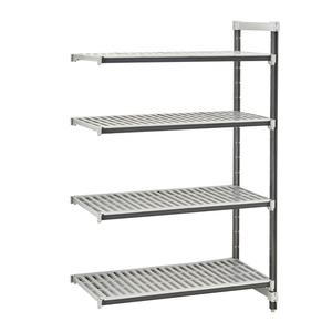 Cambro EXA246072V4480 Camshelving Elements 24"W x 60"L x 72"H 4 Tier Add-On Unit