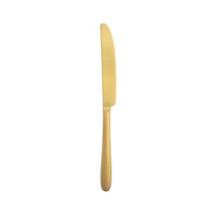 Oneida T017KPTF Mascagni 9.25in Stainless Steel Brush Gold Table Knife - 1dz 
