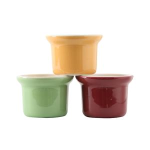 Tuxton China Inc DYS-0805 DuraTux 8 oz. Assorted Ceramic Petite Marmites - 1 Doz