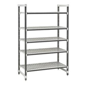 Cambro EXU184272V5480 Camshelving Elements 18"W x 42"L x 72"H 5 Tier Starter Unit