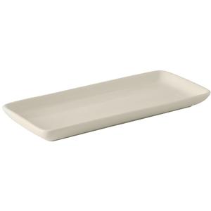 Tuxton China Inc BEZ-1141 DuraTux 11-1/2in Eggshell Ceramic Rectangular Tray - 1dz 