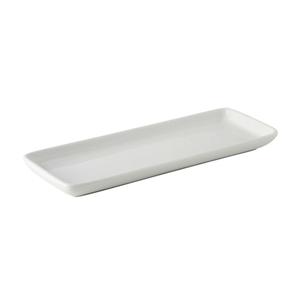 Tuxton China Inc BPZ-1341 DuraTux 13-1/2in Porcelain White Rectangular Tray - 1dz 