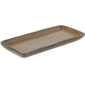 Tuxton China Inc GAJ-550 Artisan 11-5/8" Mojave Ceramic Rectangular Tray - 1 Doz