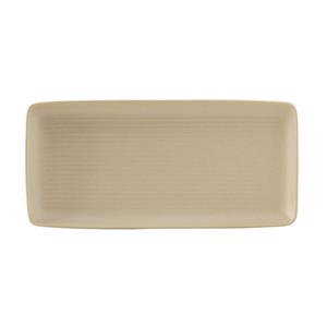 Tuxton China Inc VYZ-140Y Zion 14in Matte Beige Porcelain Rectangular Tray - 1dz 