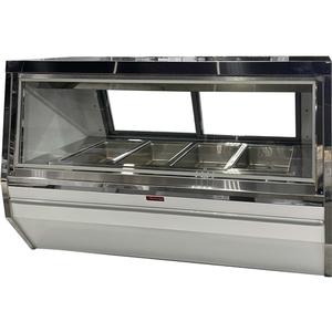 Howard McCray CHS34N-8-D-BE 96in Narrow Depth (6) Well Hot Food Case - Black Exterior 