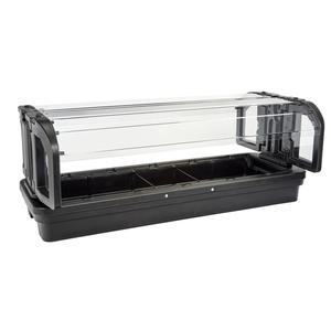 Cambro 6TTFSBSG110 Versa 72in Tabletop 5 Pan Capacity Food Bar with Sneeze Guard 