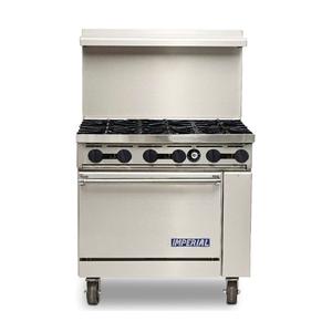 Imperial ER-6 Elements 36" Wide 6 Burner Gas Range w/ Standard Oven