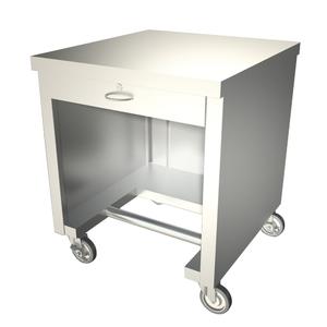 Duke Manufacturing TCS-30SS Thurmaduke 30"W Mobile Stainless Steel Cashier Stand