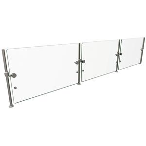 Hatco ORBIT100-120 Flav-R-Shield® 120"W Full Service Pass-Over Sneeze Guard 