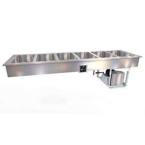 Duke Manufacturing FCP6-SB 89in (6) Section Drop-In Flush Mount Cold Food Well 