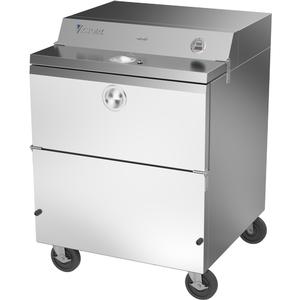 Victory Refrigeration VMCF34-1-S-HC 34in Single Access Forced Air Flat Top School Milk Cooler 