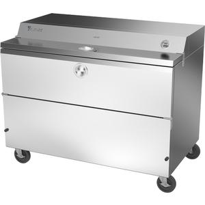 Victory Refrigeration VMCF58-1-S-HC 58in 22.56cuft Forced Air Flat Top School Milk Cooler 