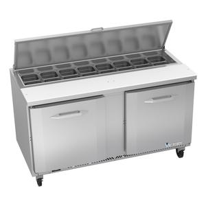 Victory Refrigeration VSP60HC-16 UltraSpec™ 60in Two-Section Sandwich Prep Table 