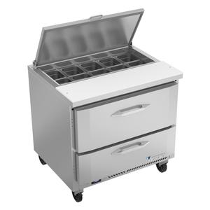Victory Refrigeration VSPD36HC-10-2 UltraSpec™ 36in Stainless Steel Sandwich Prep Table 