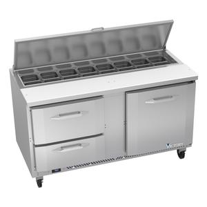 Victory Refrigeration VSPD60HC-16-2 UltraSpec™ 60in Two-Section Sandwich Prep Table 