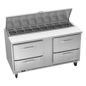 Victory Refrigeration VSPD60HC-16-4 UltraSpec™ 60" (16) Pan Sandwich Prep Table w/ 4 Drawers