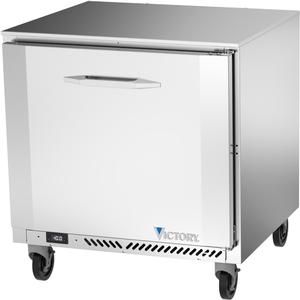 Victory Refrigeration VUF32HC 32" One-Section Rear Mounted Undercounter Freezer